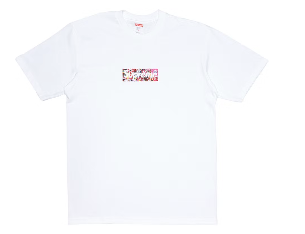 Supreme Takashi Murakami COVID-19 Relief Box Logo Tee White