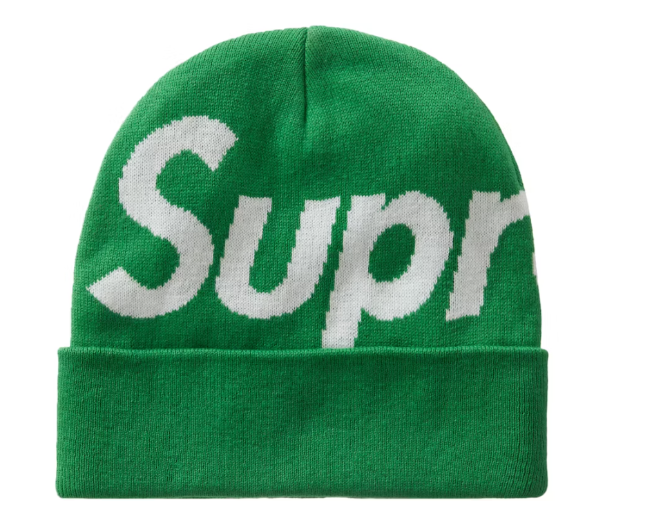 Supreme Big Logo Beanie Beanie (FW23) Green