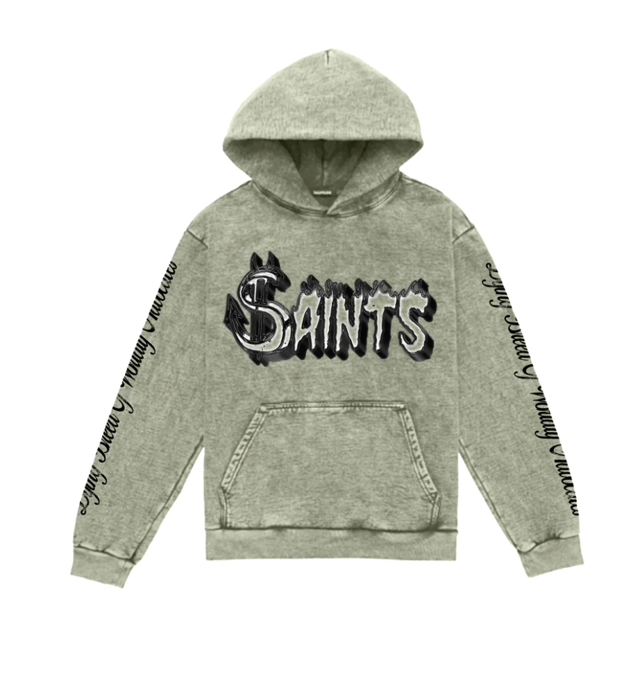 Saints Stop Wars Hoodie Green