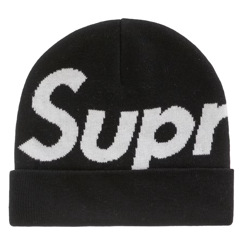 Supreme Big Logo Beanie (FW22) Black