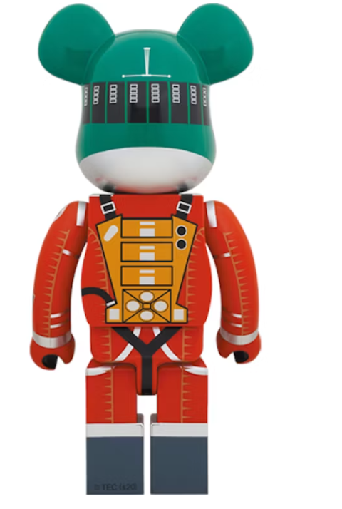 A Space Odyssey Space Suit Green Helmet & Orange Suit 1000%