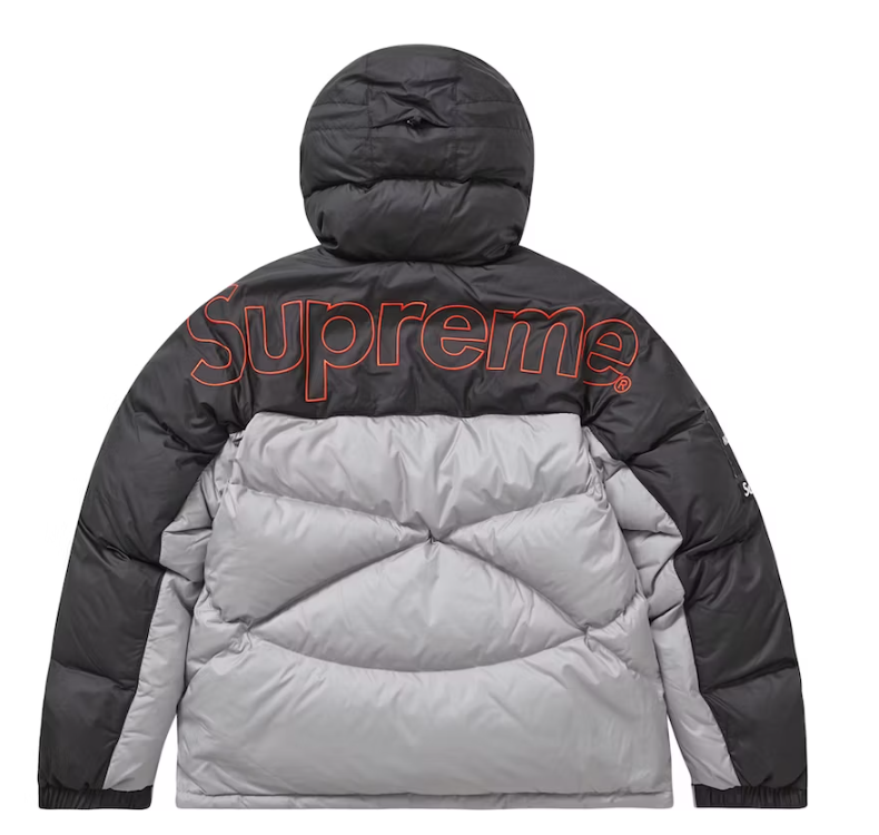 800-Fill Half Zip Hooded Pullover Grey