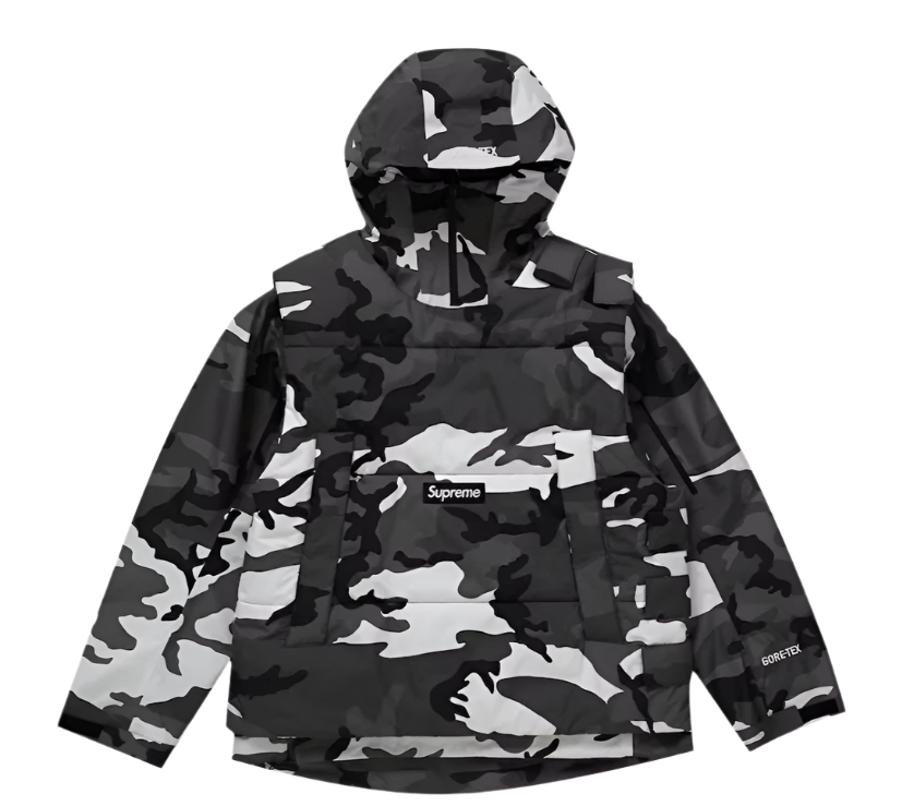 2-in-1 GORE-TEX Shell WINDSTOPPER Vest & Jacket Snow Camo