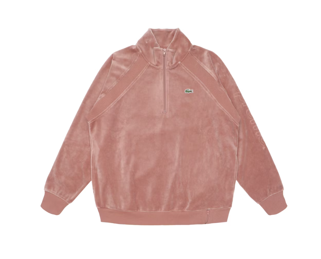 LACOSTE Velour Half-Zip Track Top