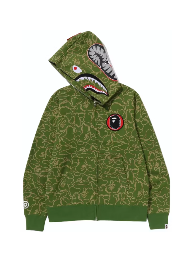 30th Anniversary Line Camo Shark Full Zip Hoodie