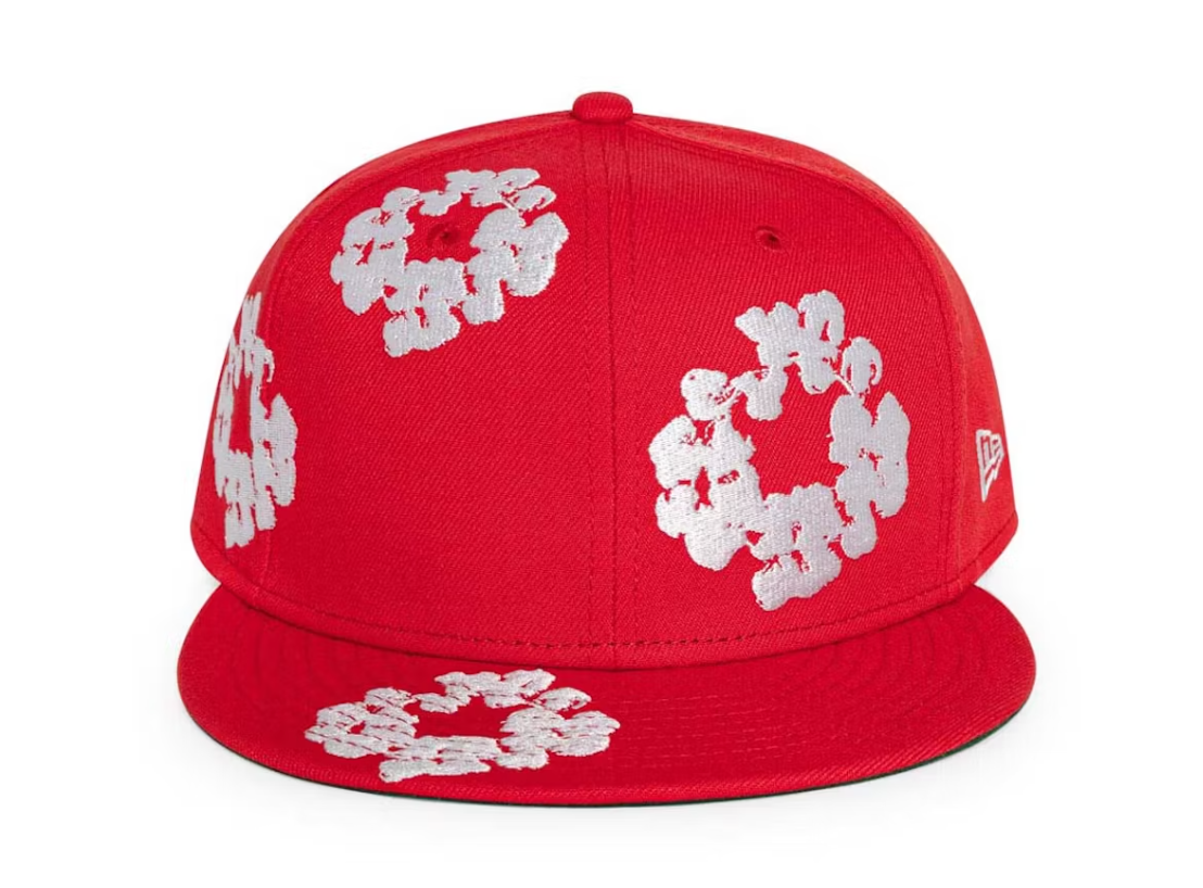 New Era Cotton Wreath 59/50 Cap Red