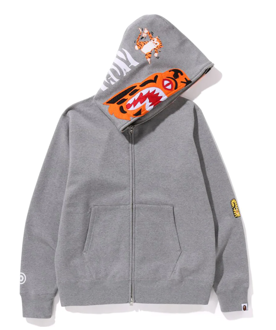 Bape Gray Tiger Full Zip Hoodie