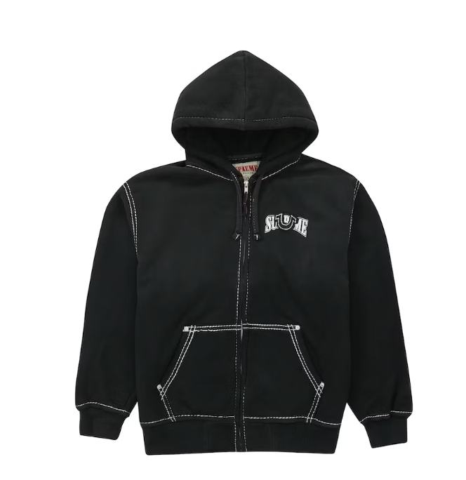 True Religion Zip Up Hooded Sweatshirt (FW22) Black