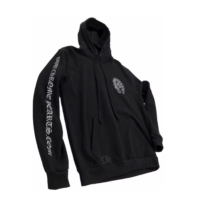 Silver Glitter Hoodie Black