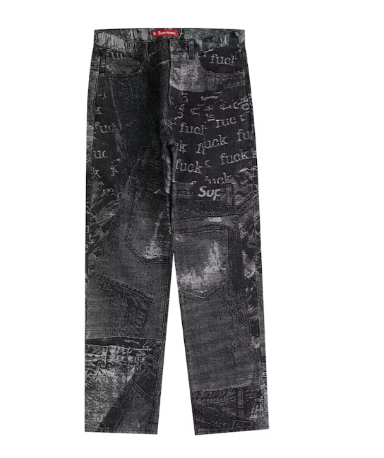Archive Denim Jacquard Regular Jean Black