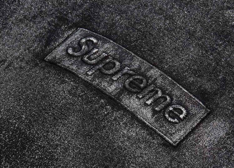 MM6 Maison Margiela Foil Box Logo Hooded Sweatshirt Black