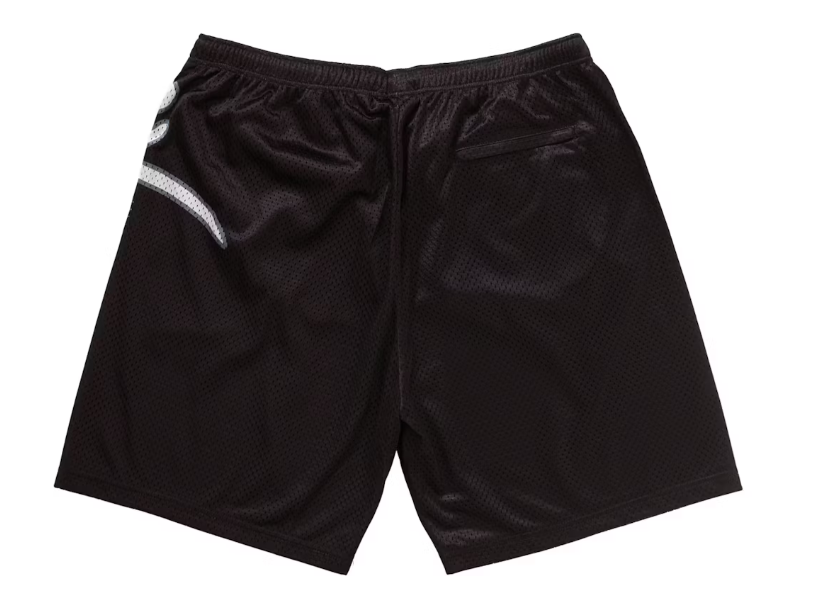 Supreme Big Script Mesh Short Black
