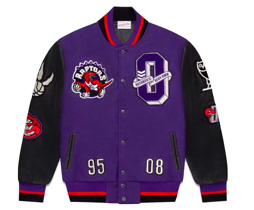 Mitchell And Ness '95 Raptors Varsity Jacket Purple