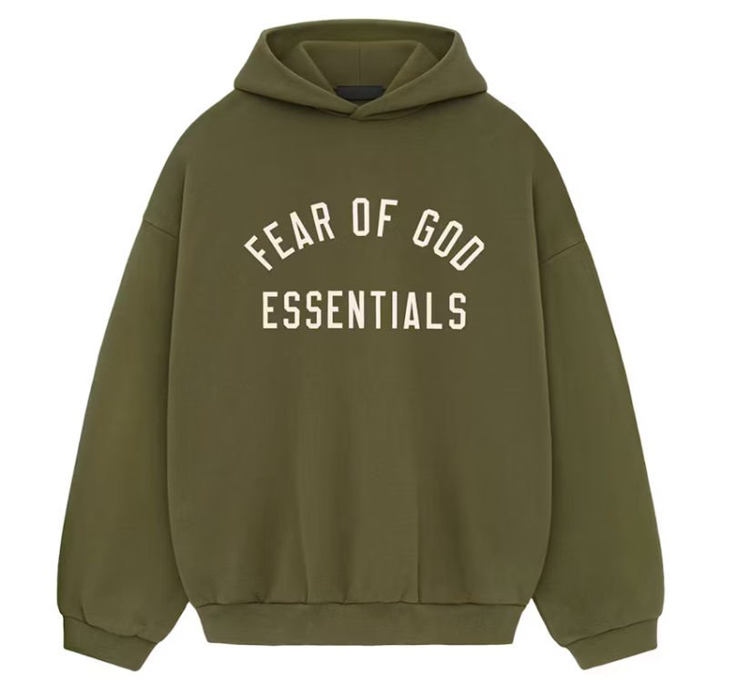 Essentials Fleece Hoodie Military