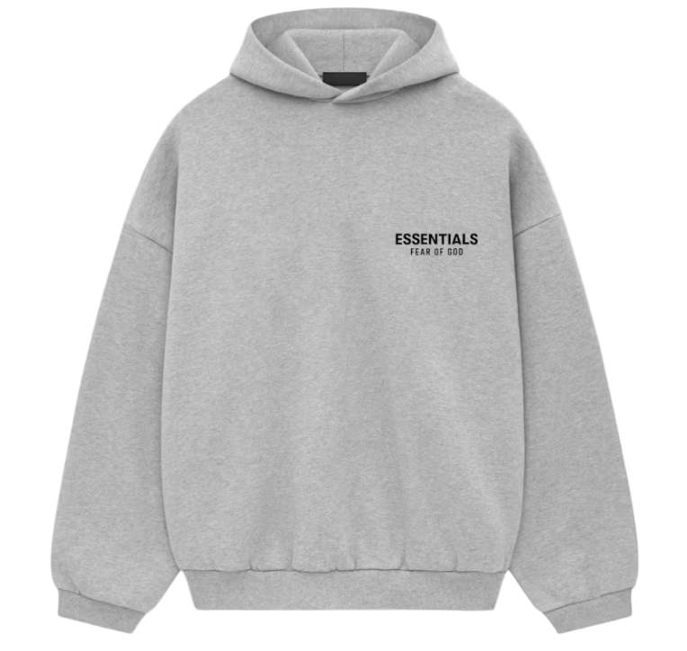 Essentials Fleece Hoodie Light Heather Gray (FW24)