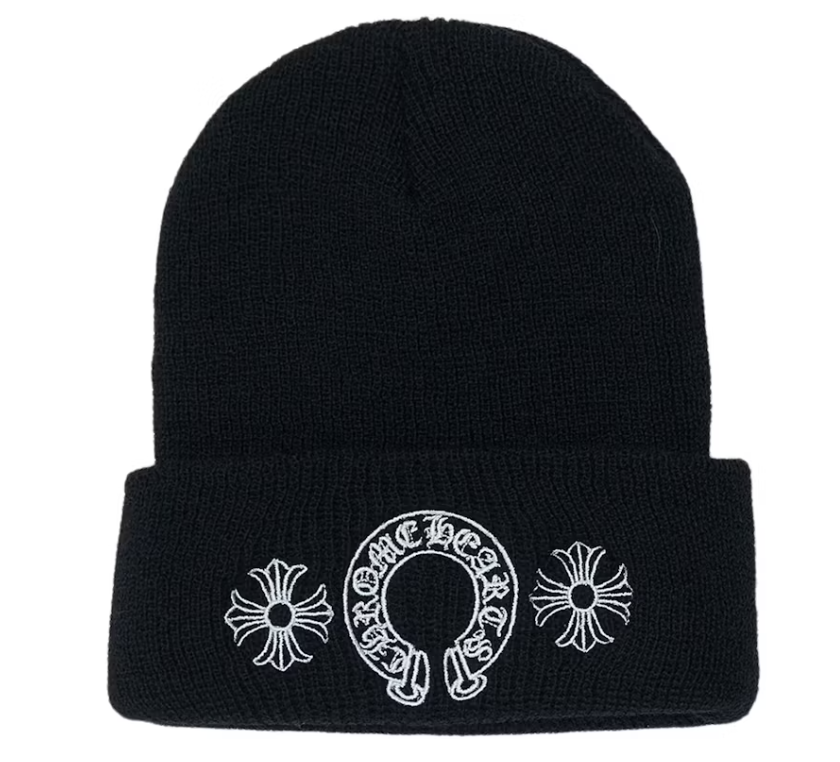 Chrome Hearts Horse Shoe Beanie Black