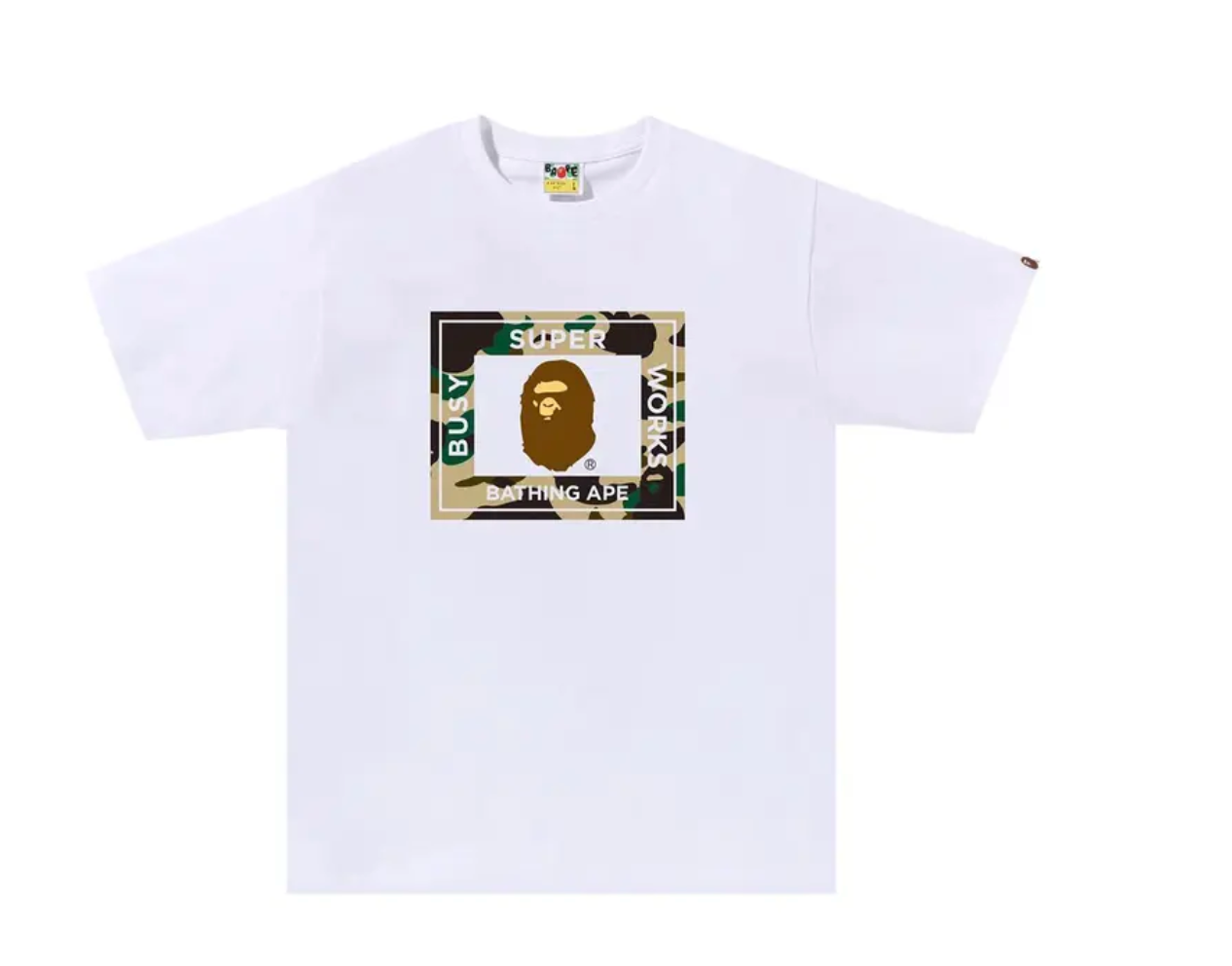 1st Camo Super Busy Works Tee 'White'