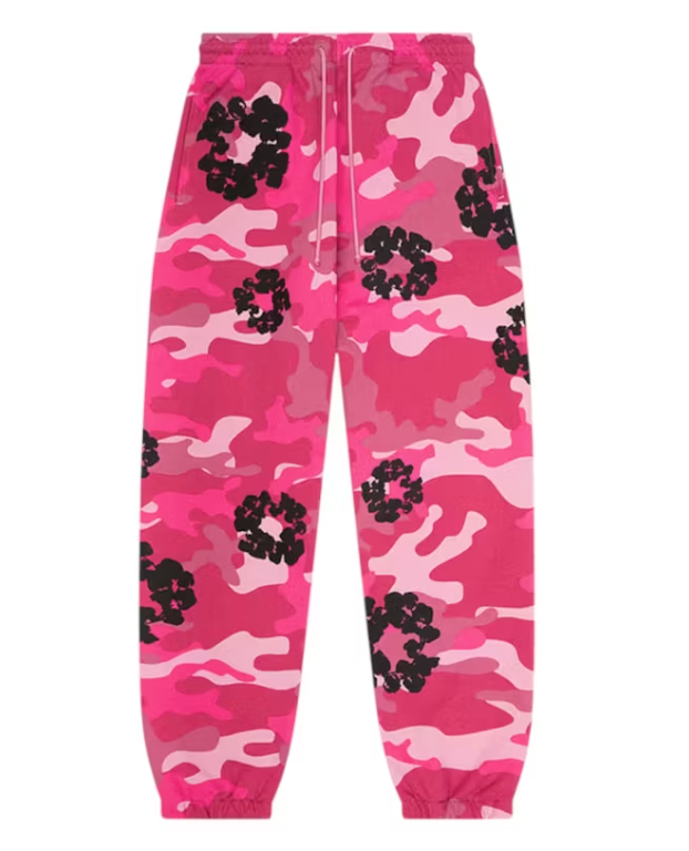 Denim Tears The Cotton Wreath Sweatpant Pink Camo
