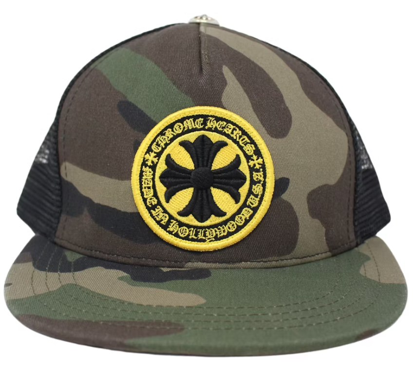 Plus Cross Seal Stamp Trucker Camo Hat