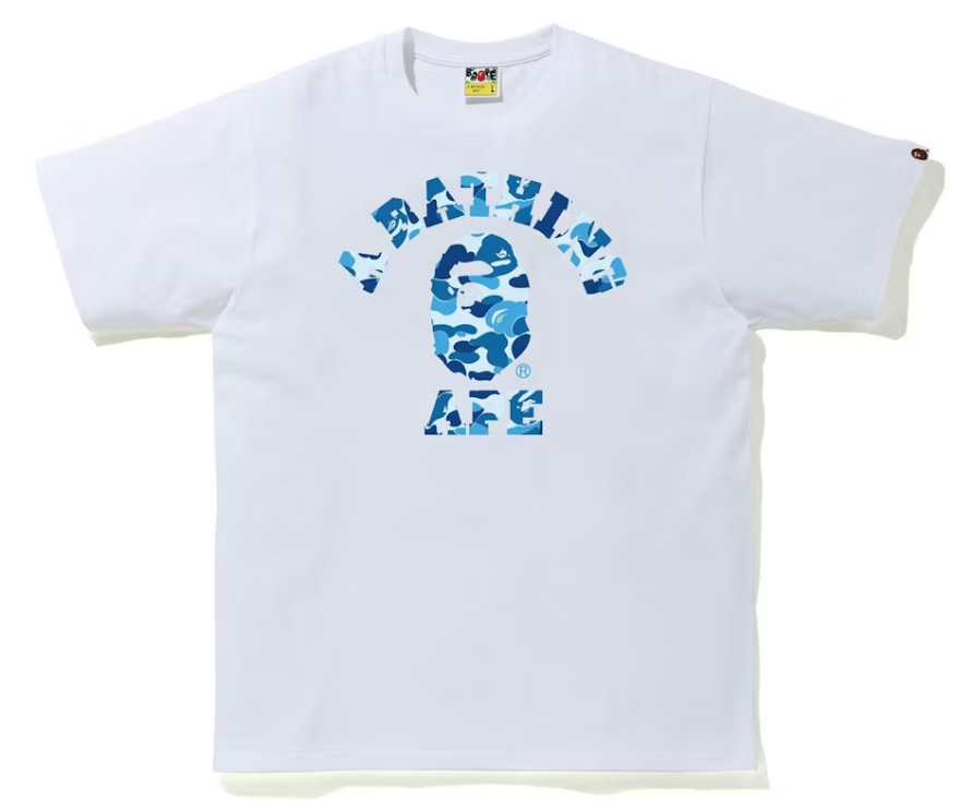 ABC Camo College Tee (SS21) White/Blue