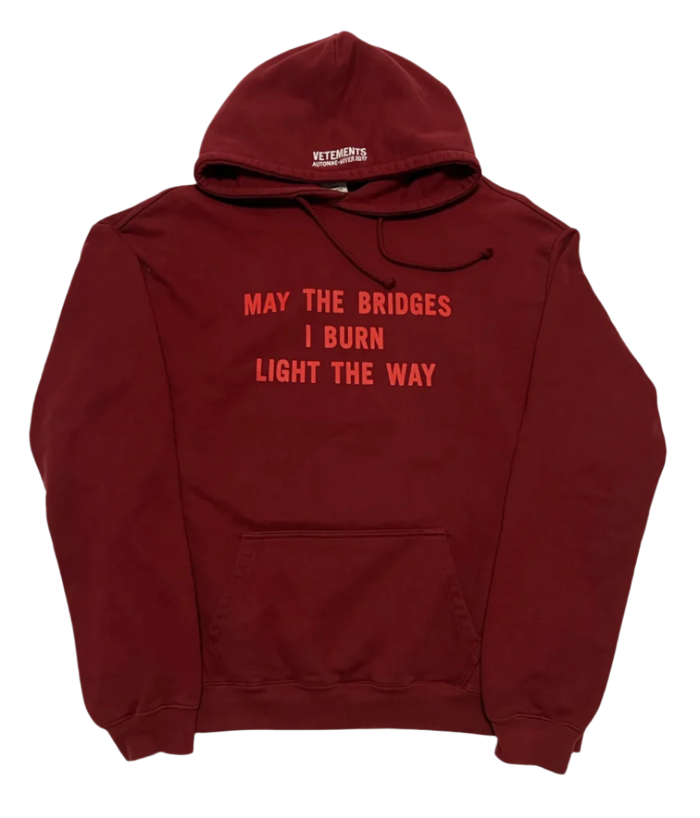 Vetements AW16 May the Bridges Hoodie