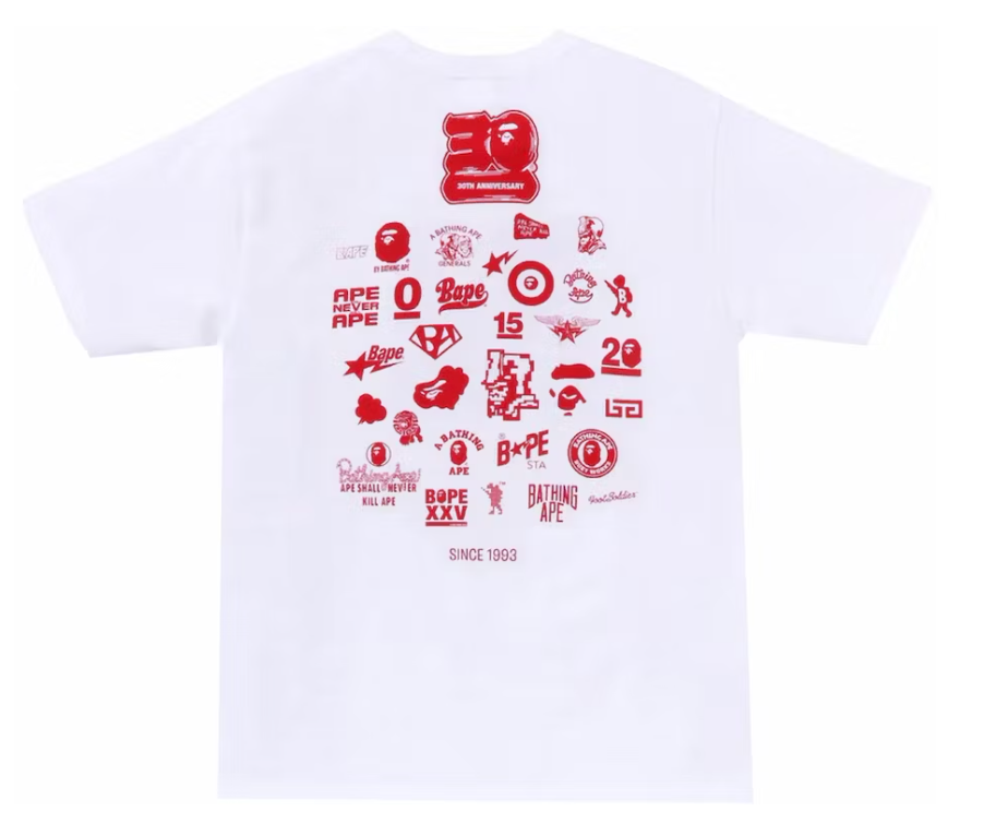30th Anniversary II Tee White/Red