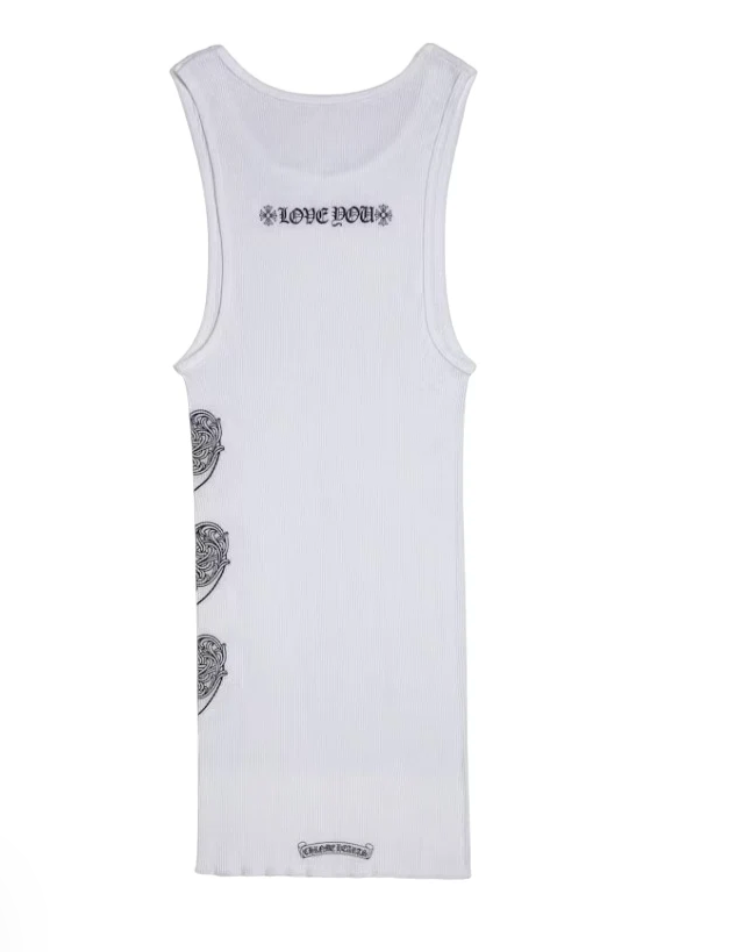 Love You White Tank Top