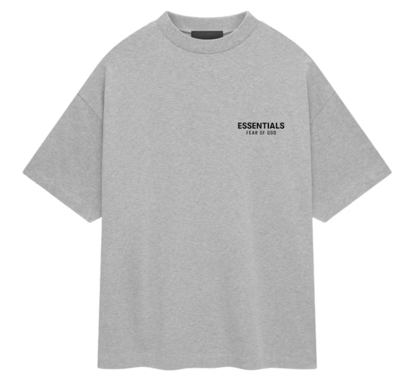 Essentials Jersey Crewneck T-Shirt Light Heather Gray
