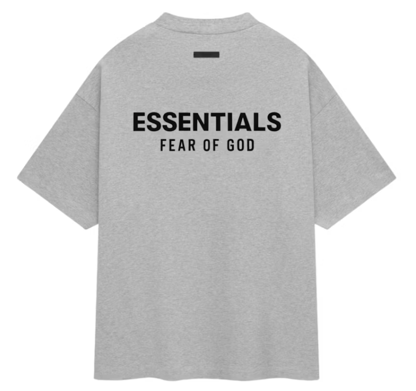 Essentials Jersey Crewneck T-Shirt Light Heather Gray