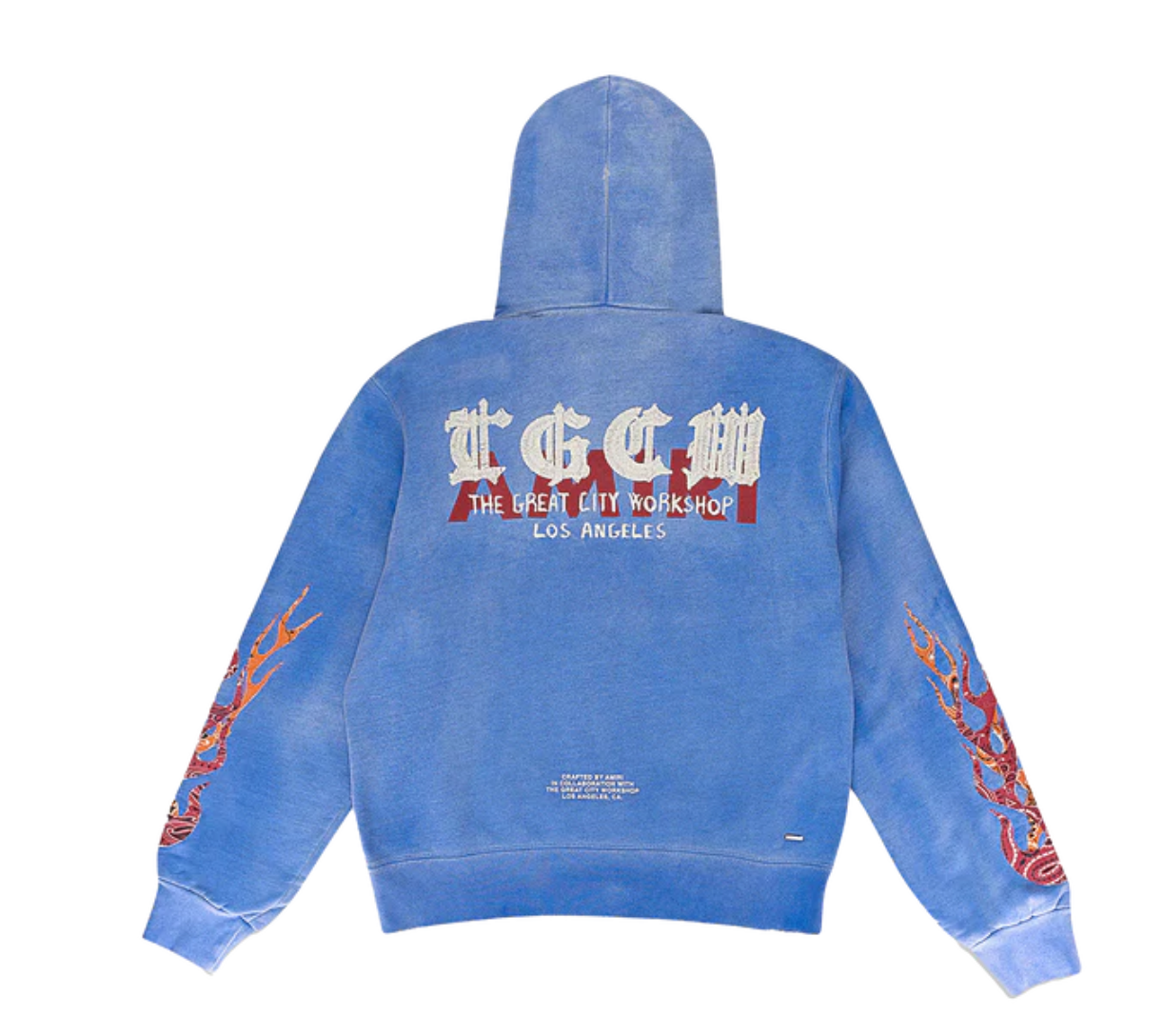 Blue T.G.C.W. Flames hoodie
