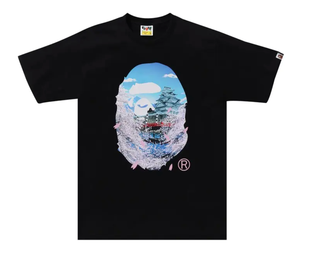 Sakura Photo Ape Head Tee 'Black'