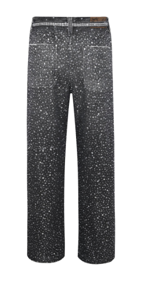 3D Printing Washed Black 20k Swarovski Diamond Boro Denim