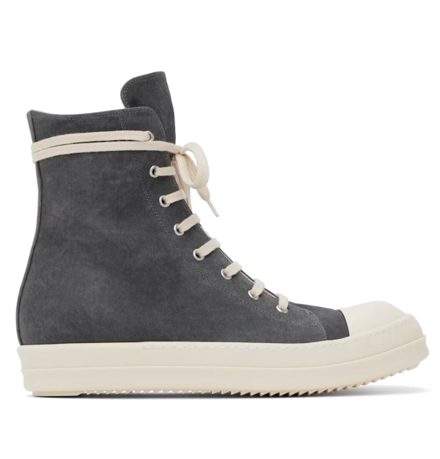 DRKSHDW Gray Porterville Cotton Moleskin Sneaks Sneakers