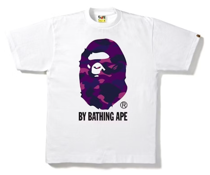 Color Camo By Bathing Ape Tee 'White/Purple'