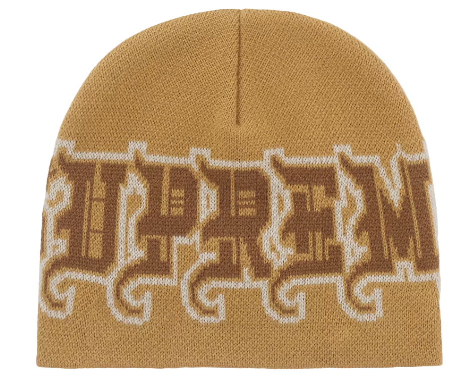 New Era Outline Beanie Brown