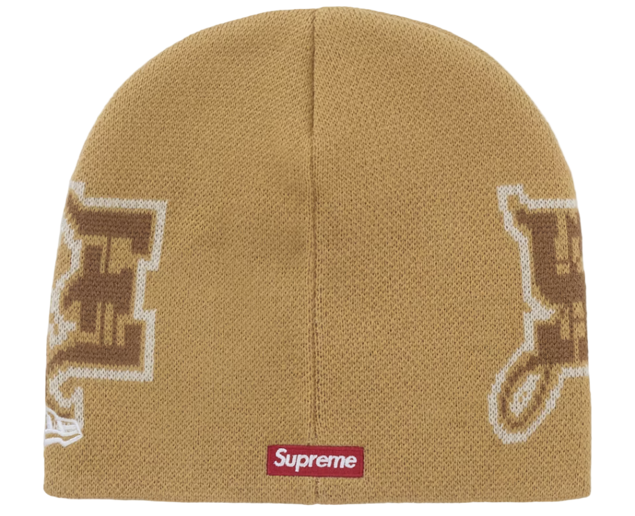 New Era Outline Beanie Brown