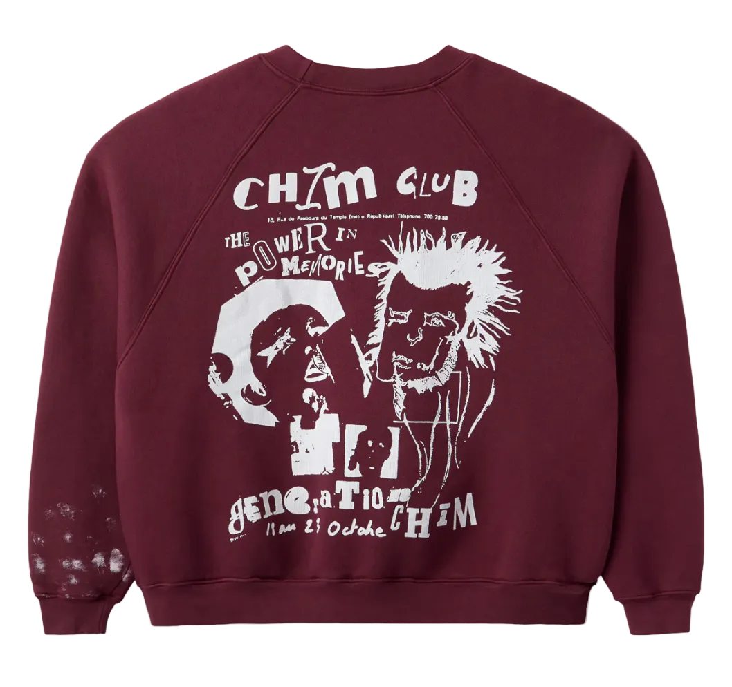 Burgundy Club Crewneck