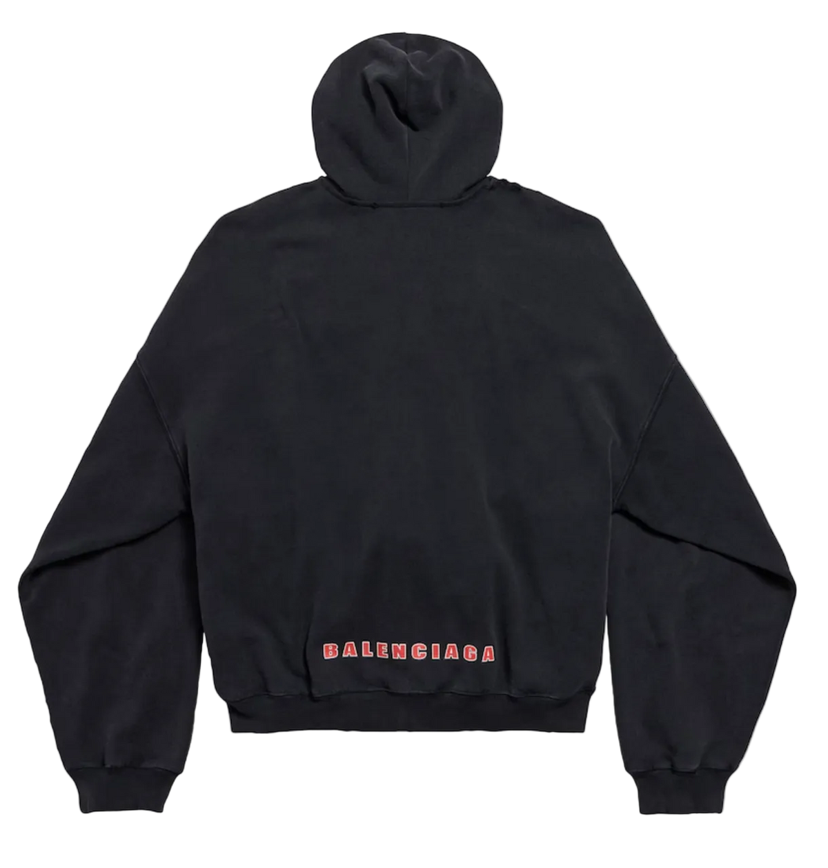 Balenciaga Sponsor Logos Oversized Zip-Up Hoodie