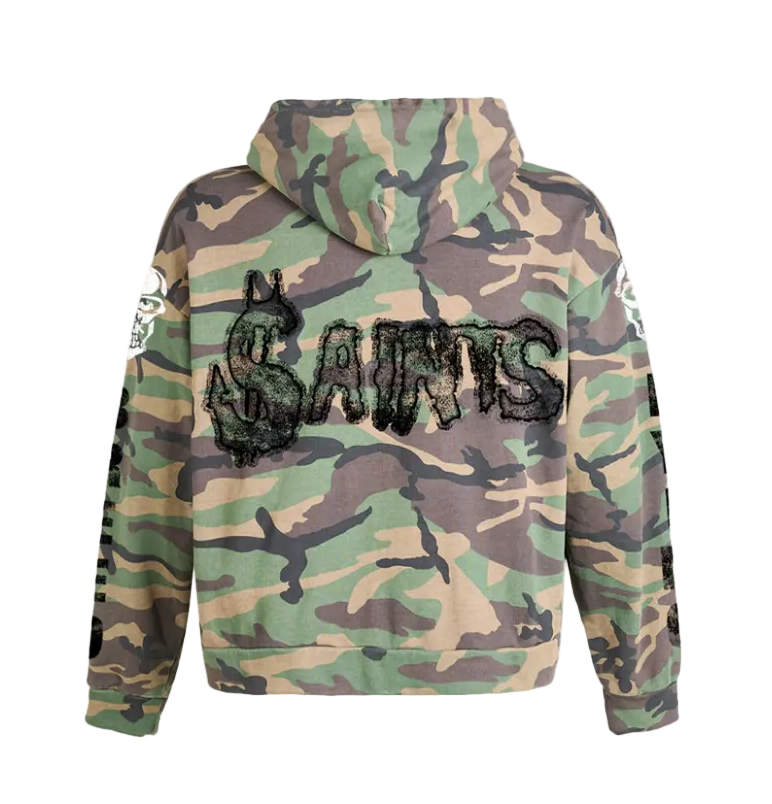 Saints Logo Camo Hoodie