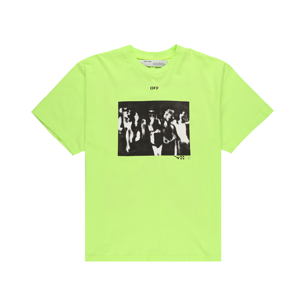 Off-White Spray Painting T-Shirt Yellow