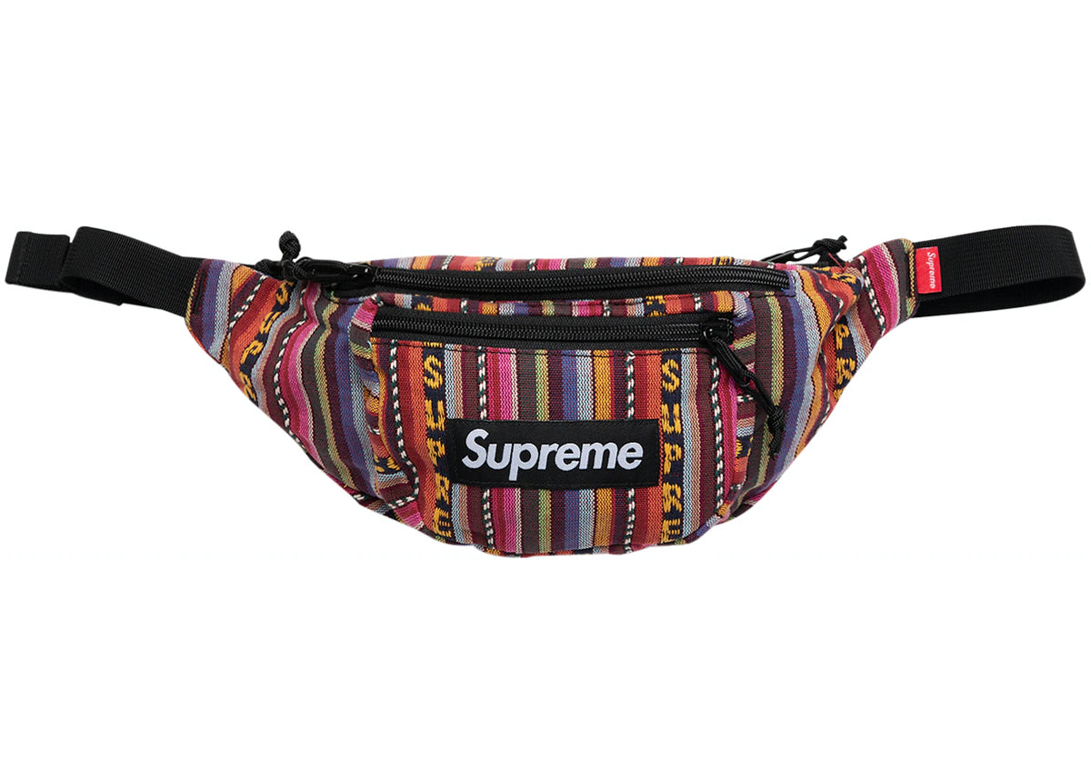 Woven Stripe Waist Bag Multicolor