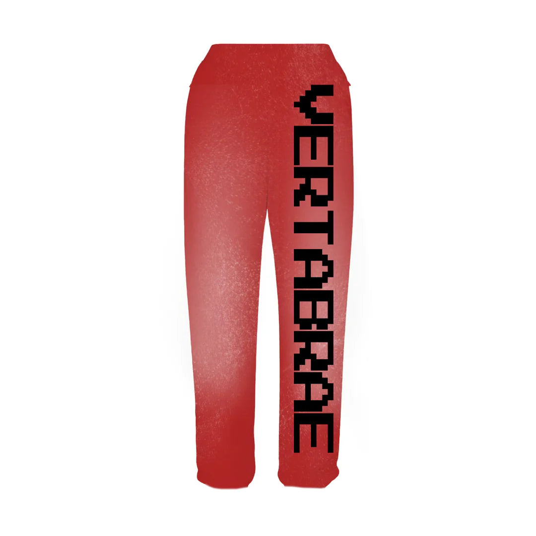 Washed C-2 Sweatpants Red/Black