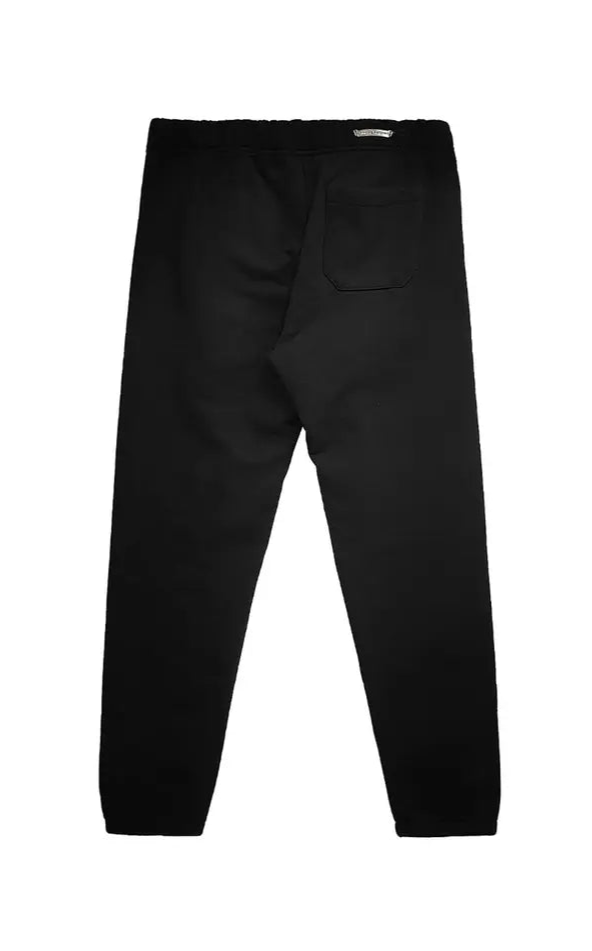 Cemetery Cross Embroidered Sweatpants Black