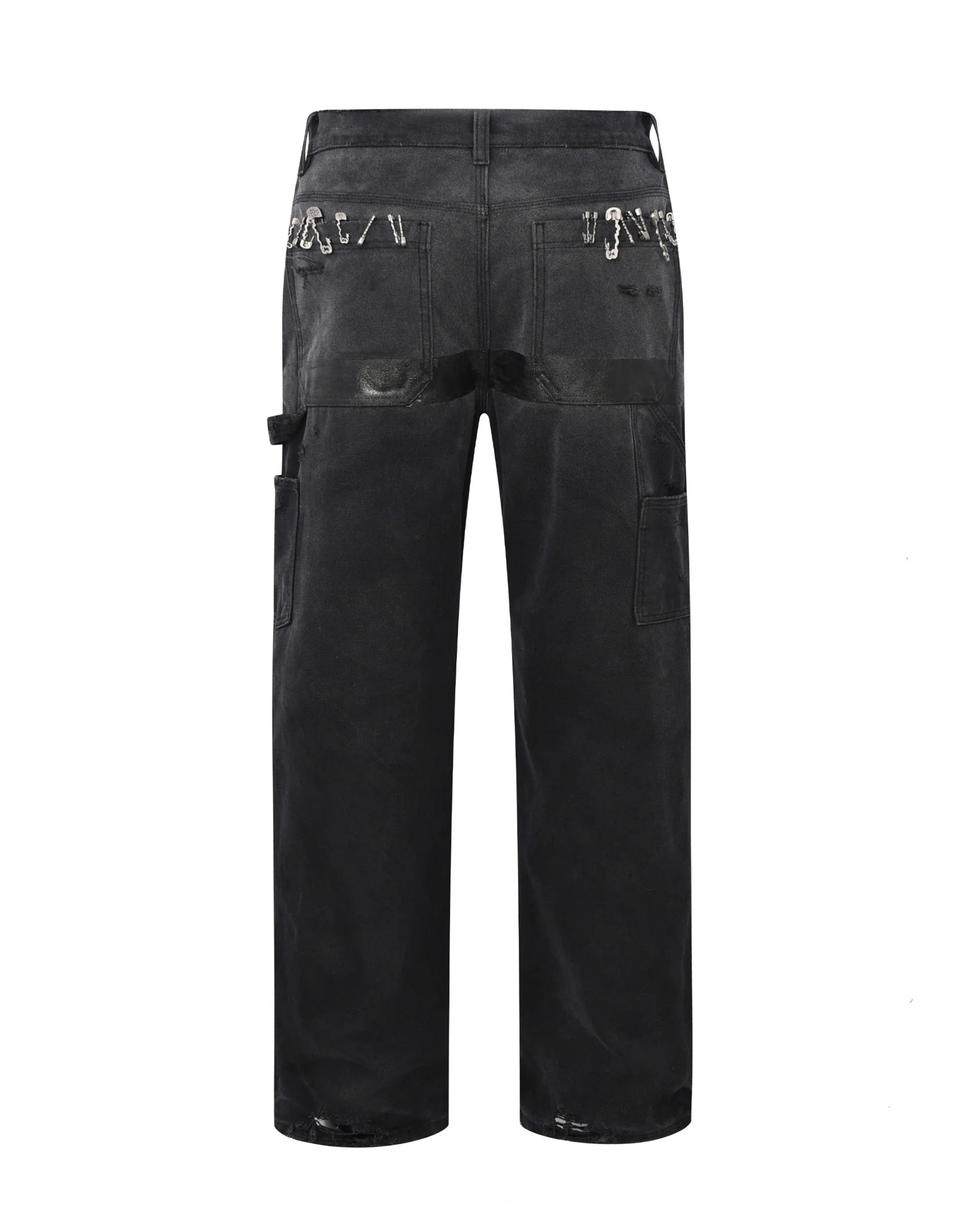 1920s Vintage Pin Washed Carpenter Pants
