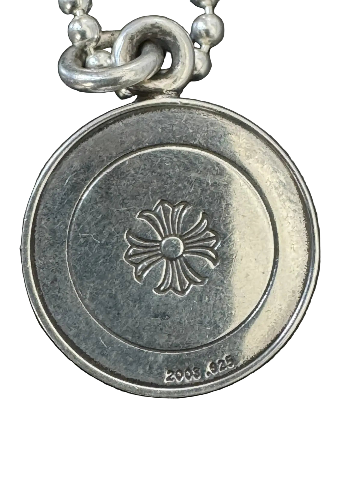 Angel Medallion and Ball Chain Necklace