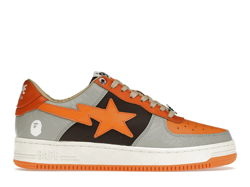 A Bathing Ape Sta Low Grey Orange