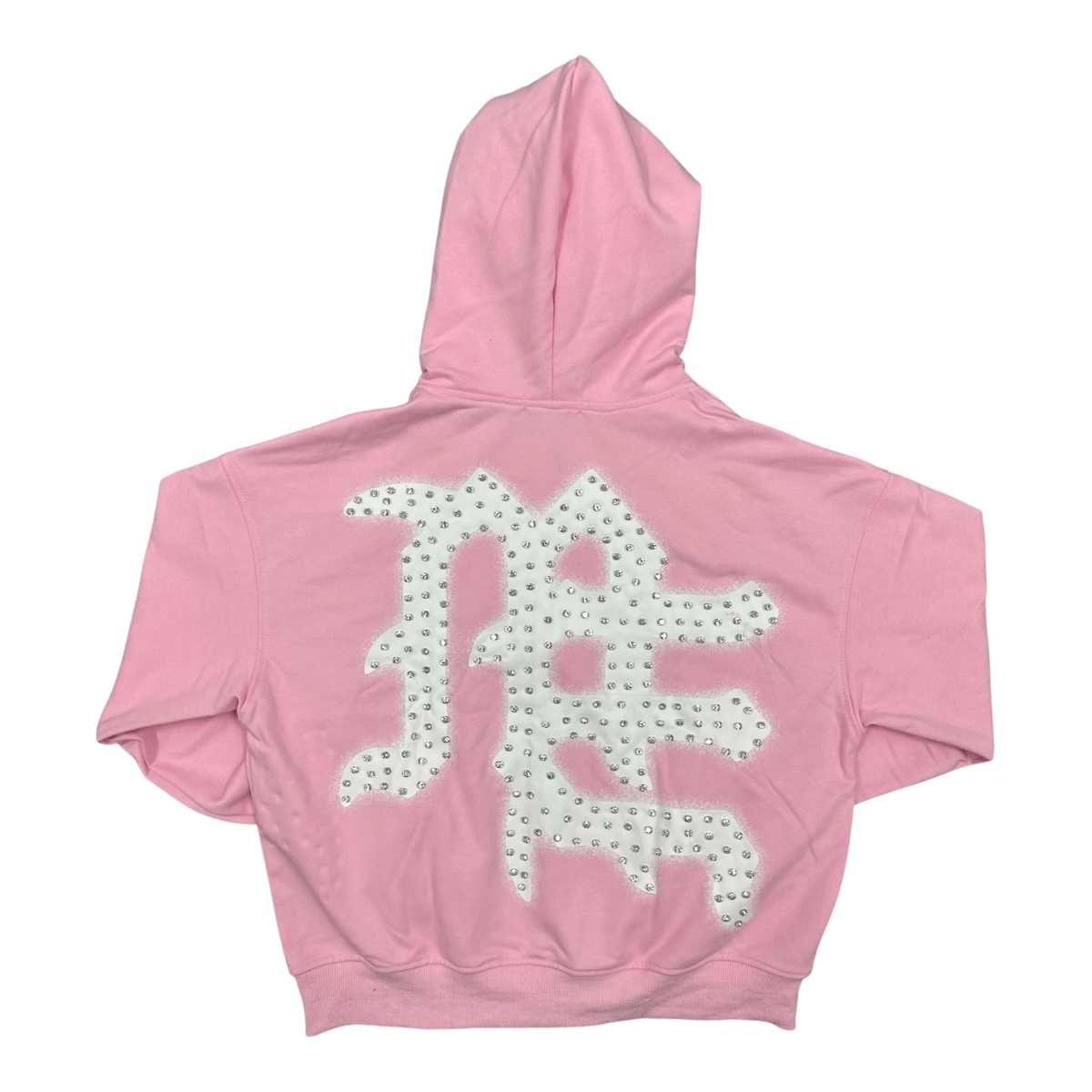 Pink ‘End’ Rhinestone hoodie