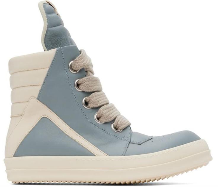Blue & Off-White Porterville Jumbo Lace Geobasket