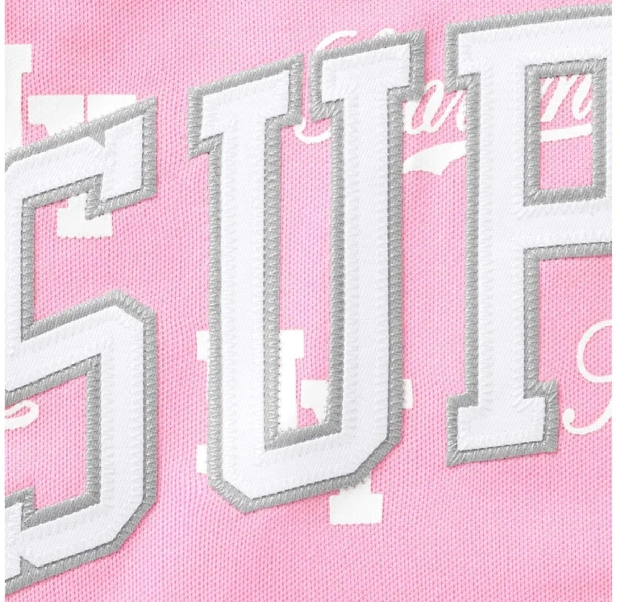 Mitchell & Ness Monogram Basketball Jersey Pink
