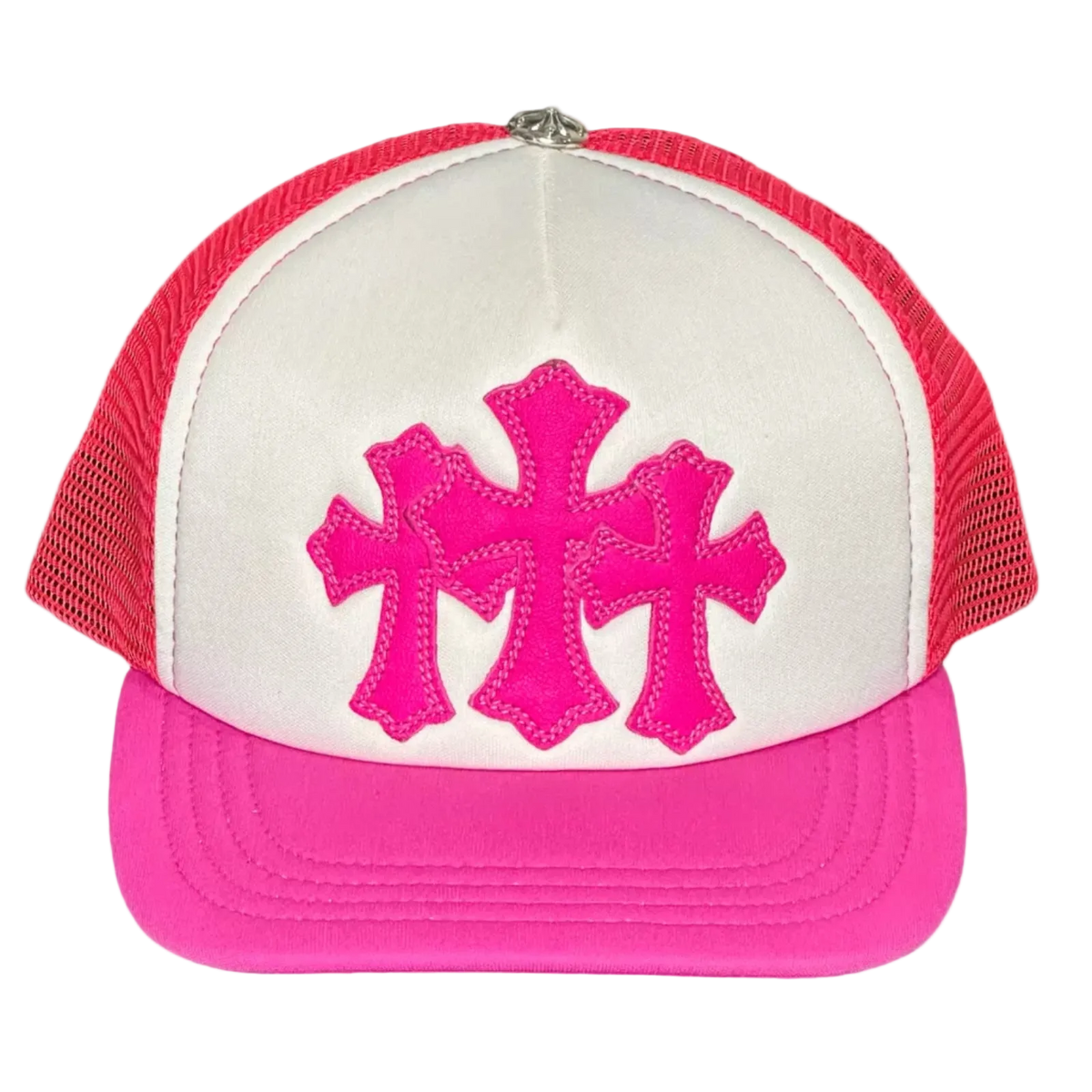 Triple Cross Cemetery Hat Pink